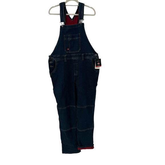NWT Dickies Women's Warming Double Knee Bib Overalls FB118 - Picture 2 of 14